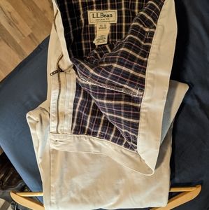 32x30 L.L. Bean Flannel Lined Khakis